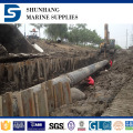 Inflatable rubber airbag for pipeline laying